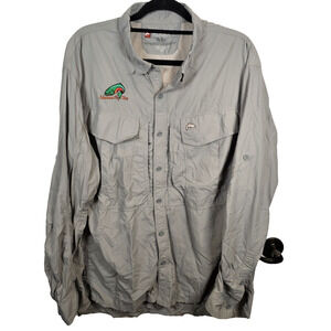 Simms Guide Series Shirt Mens Size 2XL XXL Fishing Vented Roll Tab Long Sleeve
